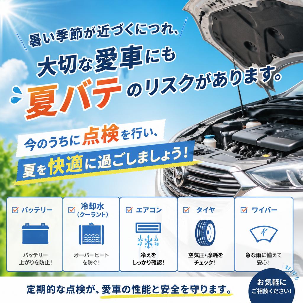夏バテ予防のための点検